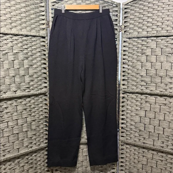St. John Basics Black Santana Knit pants - Picture 2 of 9